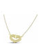 Themelidis Jewels Halskette mit Herz-Design aus 14K Gold mit Zirkon