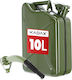 Kadax Stahl Kraftstoffkanister 10l + 31 Cm Trichter Grüne