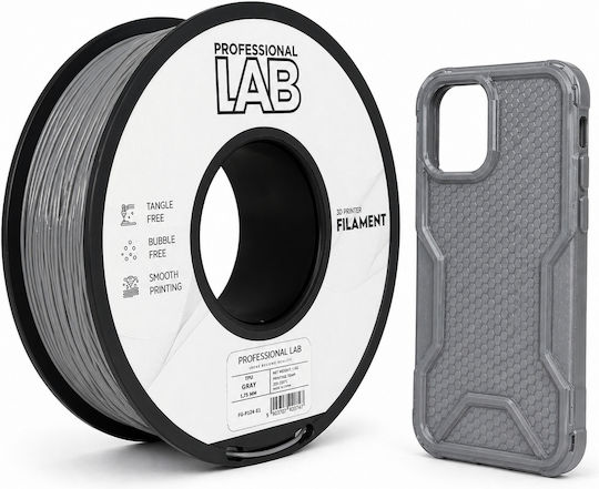 Filament TPU Pentru Imprimantă 3D Profesional Lab 1 Kg 1.75 Mm Duritate 95a Flexibil Gri