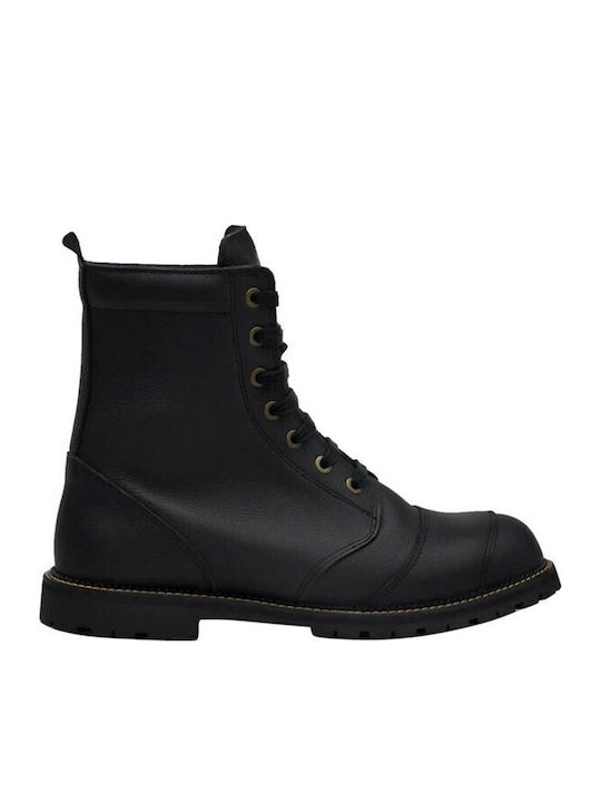 Belstaff Resolve Ανδρικές Μπότες Μηχανής Δερμάτ...