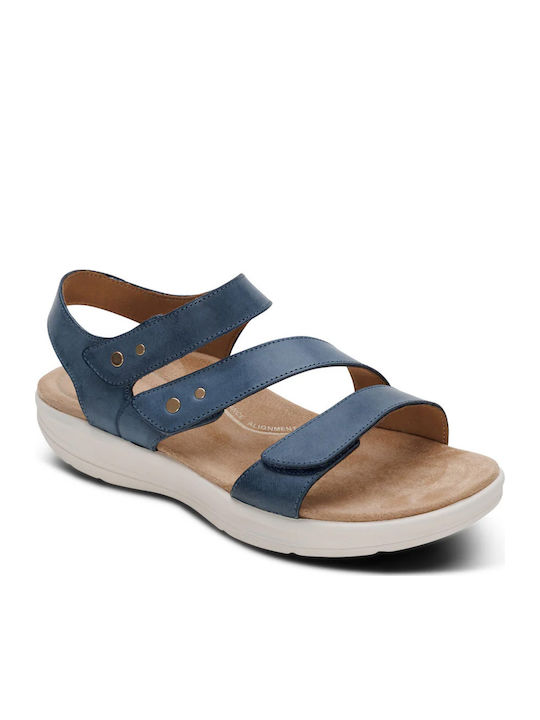 Leather Women's Anatomic Blue Sandals EN2008W