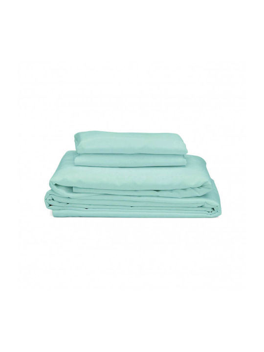 Rebeka Home Плик За Завивка 100% Памучен Единичен 150x220 Тюркоазен
