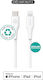 eSTUFF USB-C to Lightning Cable Λευκό 3m ES602370-BULK