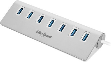 Rebel USB-Hub 7 Anschlüsse USB 3.0 mit USB-A Anschluss