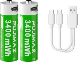 Pujimax AA 1100mAh 1.5V 2 бр Pujimax AA 1100mAh 1.5V 2 бр