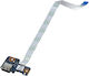 USB Board Laptop HP 240 G4 240 G5 245 G4 245 G5 340 G3 348 G3 348 G4 X360 1030 G2 14-ac 14-af 14-am 14-an 14-am052nr 813515-001 6050a2731801 Ribbon Cable Code 1-brd323