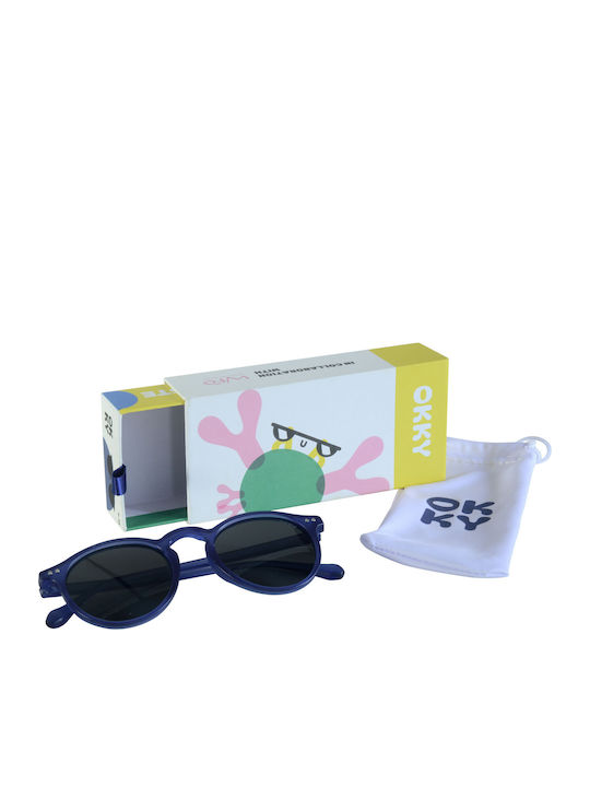 Okky Στρογγυλά Βρεφικά Γυαλιά Ηλίου με Polarized Φακό Μπλε