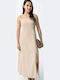 Sommer Maxi Damenkleid Beige