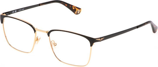 Police Vpll65 0301 Eyeglass Frames Size 55 Mm