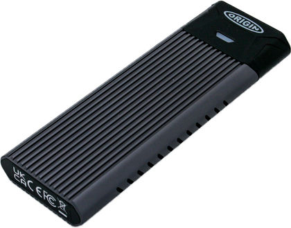 Origin Storage Zenwire Festplattengehäuse M.2 SATA III NVME mit SATA Type-C Konnektivität