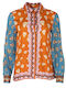 Langärmeliges Damenhemd Satin