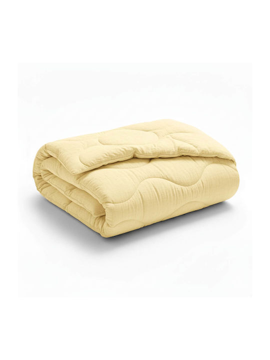 Rebeka Home Двойно Завивка 200x210см Жълта 150 GSM