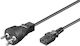 Microconnect IEC 320 Power Cable 0.5m Black PE120405R