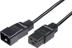 Microconnect IEC C19 / IEC C20 - IEC C19 / IEC C20 Cable 3m Black PE141530