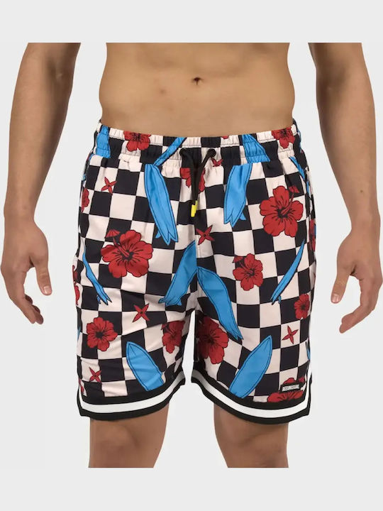 Checkered Reef Men's Swimwear Shorts Blue Floral