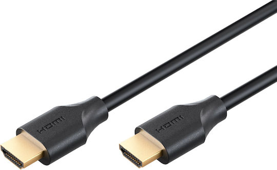 Goobay HDMI-Kabel Männlich 1m Schwarz