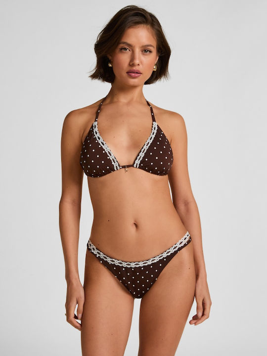 Bikini Triangle With Padding Brown