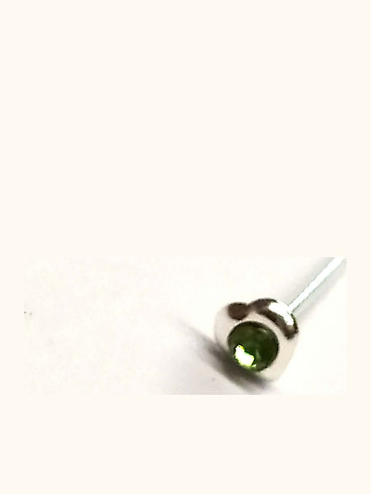Amalfi Accessories Ohrring Nase aus Silber Grünes
