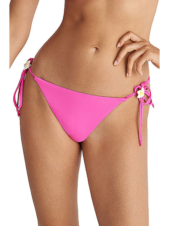 Blu4u Bikini Slip με Κορδονάκια Φούξια