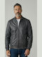Leather Jacket Grey