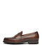 Loafers Bărbătești din Piele în Culoare Bej