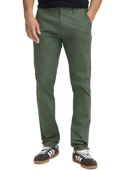 Blend Chino Trousers In Slim Fit Green