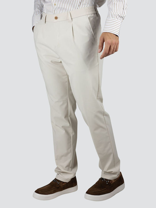 19V69 Παντελόνι Chino σε Loose Εφαρμογή Ekrou