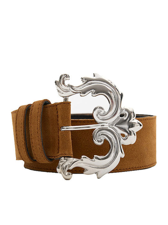 Leather Twist Γυναικεία Ζώνη Καφέ