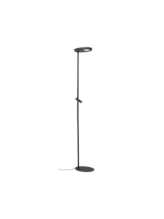Lucide Lightning Ortolan LED Floor Lamp With Warm To Cool White Light Black