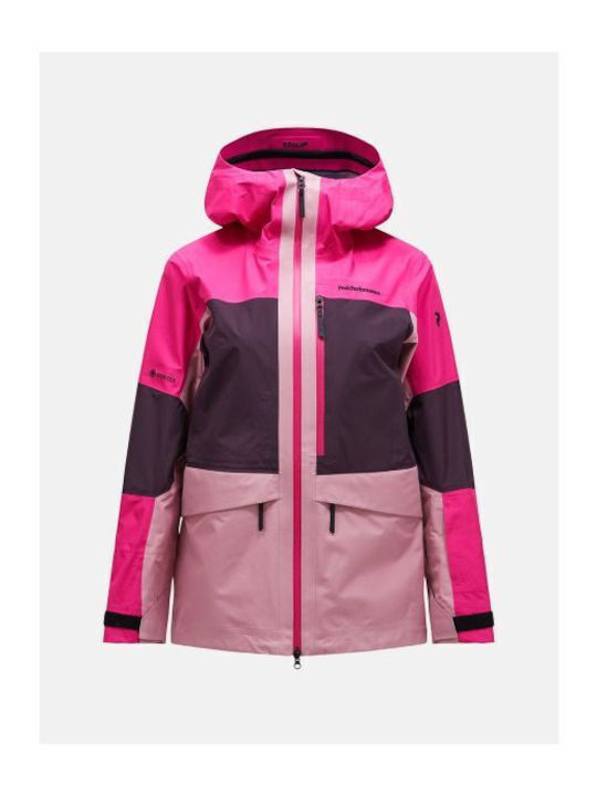 Damen Jacke Für Winter Jac Lila