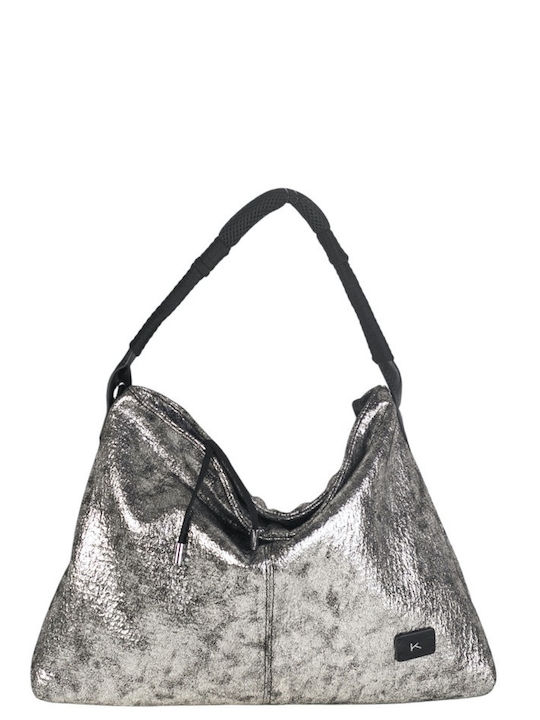 Kbas Women's Shoulder Bag Silver