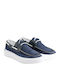 Δερμάτινα Ανδρικά Boat Shoes σε Μπλε Χρώμα