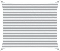 vidaXL Правоъгълно Shade Sail Бяло с PU Покритие