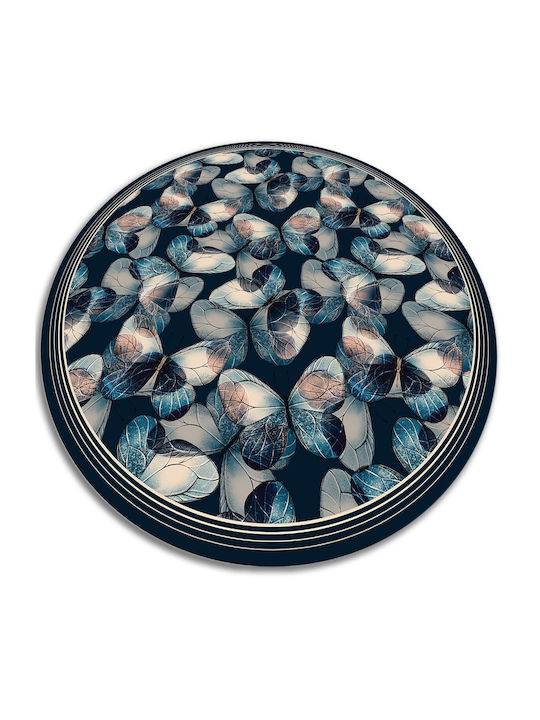 Tulup Runde Küchenmatte 70x70cm 010260360860000019738 Schmetterlinge