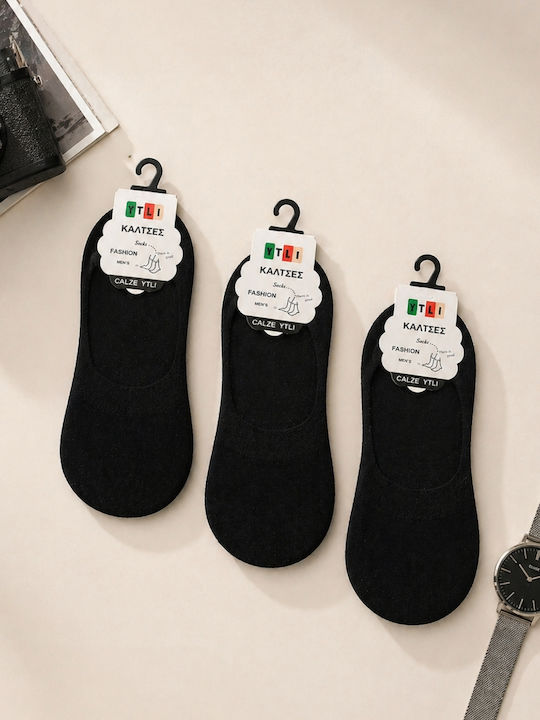YTLI Șosete Pentru Bărbați Negre 3Pack