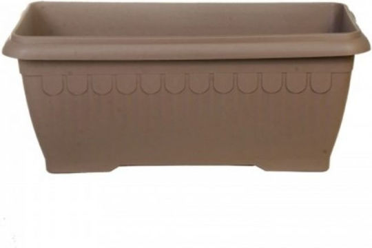 Miltoplast Planter Box Din Plastic Culoare Caramel 100x45x38 cm