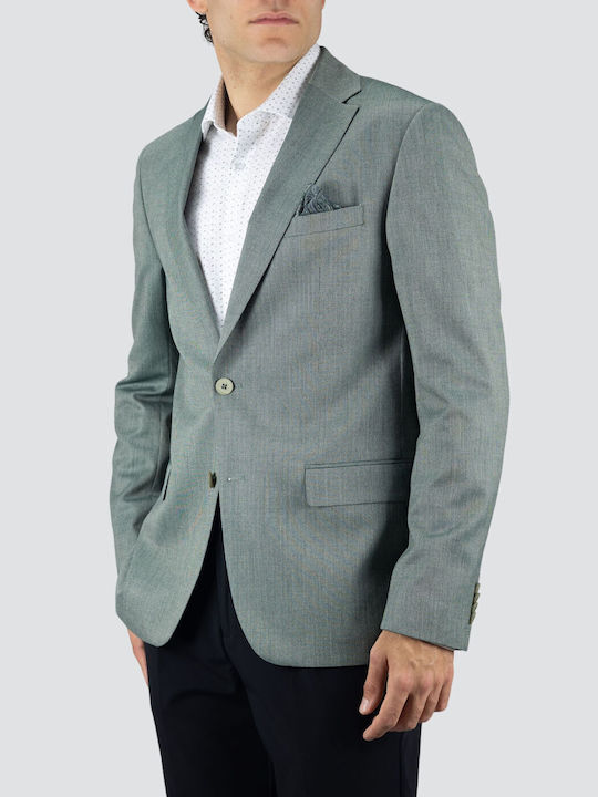 Massimo Veneziani Herrenanzugjacke mit Regelmäßiger Passform Grün