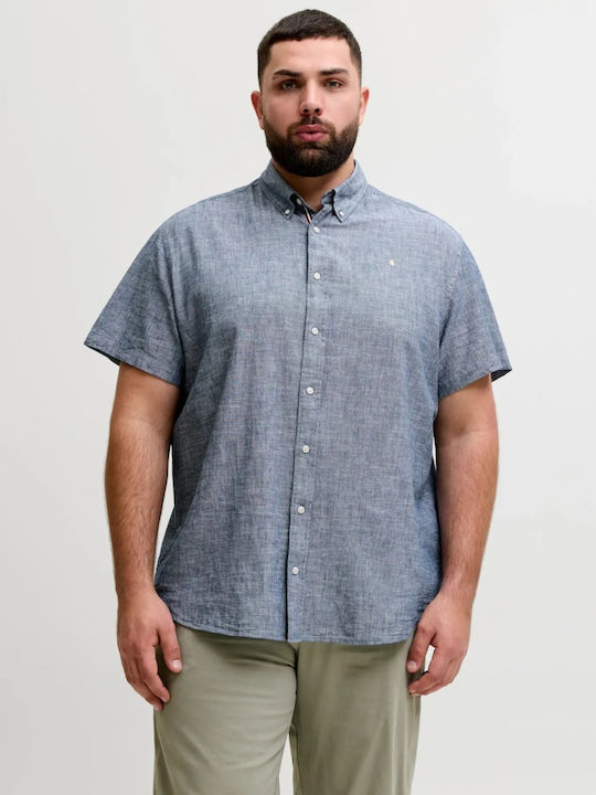Jack & Jones Λινό Πουκάμισο Γκρι Jack & Jones Λινό Πουκάμισο Γκρι