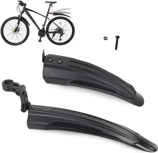 Bicycle Mudguards Set Front Rear Wheels 24-28" Black