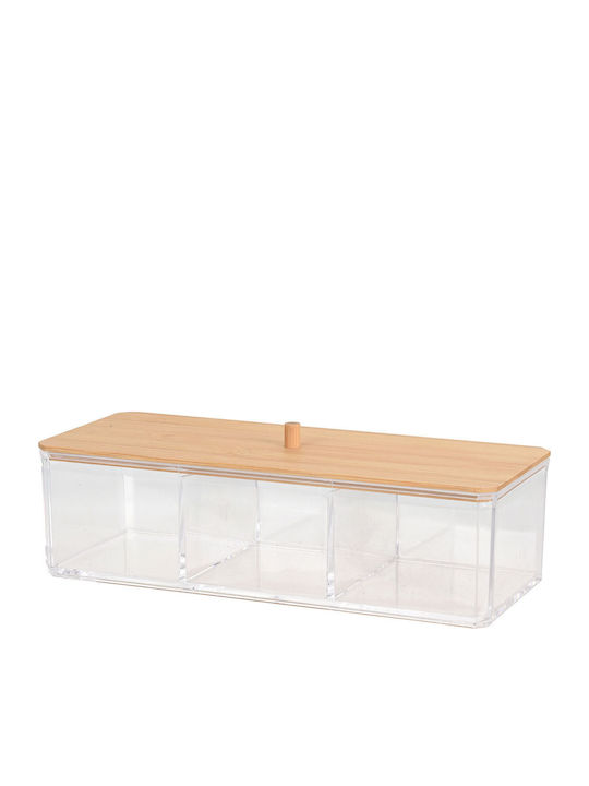 MRShome Органайзер за Козметика с Разделители 23x9.5x6.5см