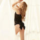 Loli Slip Large Bow Satin Texture String Fit