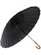 Umbrelă De Pluie Compactă Automată Neagră
