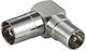 Microconnect Coaxial Male to Coaxial Female Converter Gray 1 Piece