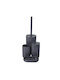 MRShome Bathroom Accessory Set Plastic Black 4 Pieces