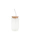 Camry Camry Kaffee/Freddo Wasser Glas mit Strohhalm 460ml
