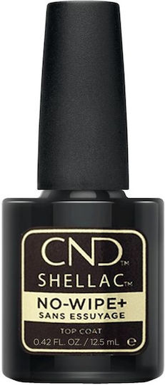 CND Shellac No-wipe+ Top Base Coat für UV/LED Halbmatt Nagellacke 12,5ml