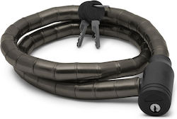 Mercaton Fahrradschloss Kabelschloss 18 Mm × 100 Cm Diebstahlschutz 2 Schlüssel Schnittfestes Schwarzes