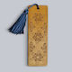 Holz Lesezeichen Mit Blumenmustern Mit Quaste