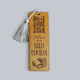 Wooden Bookmark Engraved Phrase Books