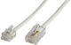 Microconnect Плосък Телефонен Кабел RJ11 6P4C 6m Бял (MPK456)